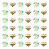 1 Bag Pointed Back Glass Rhinestone Cabochons RGLA-TADJ0001-01A-07-1