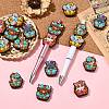 20Pcs 5 Styles Silicone Beads SIL-CJ0003-03-6
