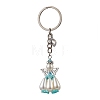 Acrylic Imitation Pearl Keychain KEYC-MZ00030-05-2