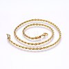 304 Stainless Steel Rope Chain Necklaces NJEW-F226-03G-06-1