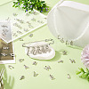 2 Sets Alloy Rhinestone Charms ENAM-TA0008-99P-8