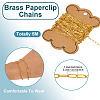 5M Brass Paperclip Chains CHC-TA0001-39G-4