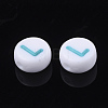 Initial Acrylic Beads OACR-E001-20L-2