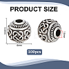 Tibetan Style Alloy Beads FIND-PH0060-12D-2