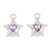 Y2K Style Alloy & Glass Pendants GL-CBA1FD3-01S-02-1