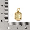 Real 18K Gold Plated Brass Micro Pave Clear Cubic Zirconia Pendants KK-L216-002G-P-3