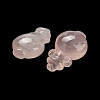 Natural Rose Quartz Pendants G-K403-06-3
