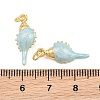 Brass Enamel Pendants KK-CBA3297-04B-G-4