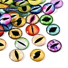 Printed Transparent Glass Cabochons GL-CBAA22A-11-1