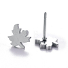 Autumn Theme Unisex 304 Stainless Steel Stud Earrings X-EJEW-E254-10P-2