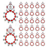 30Pcs 2 Colors Alloy Enamel Pendants FIND-DC0008-57B-1