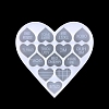 Valentine's Day Heart with Word DIY Silicone Pendant Molds PW-WG59260-01-1