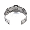 Constellation Alloy Open Cuff Bangles for Women Men BJEW-C064-01AS-02-3