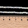 AB Color Plated Transparent Glass Beads Strands GLAA-G127-01I-4