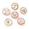 Flower Theme Handmade Porcelain Beads X1-LAMP-D303-06C-01-1