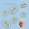 Unicraftale 4Pcs 2 Styles Ion Plating(IP) 304 Stainless Steel Spring Gate Rings STAS-UN0050-05-5