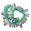 Natural Quartz Crystal Dyed Beads Strands G-I345-02G-2