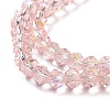 Electroplate Glass Beads Strands LS-EGLA-A034-T6mm-L18-3