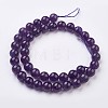 Natural Amethyst Bead Strands G-J376-20-10mm-2