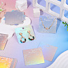 50Pcs Laser Paper Necklace Earring Display Cards CDIS-TA0001-55-6