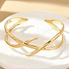 304 Stainless Steel Cuff Bangles for Women BJEW-B120-01G-05-2