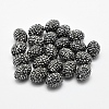 Handmade Polymer Clay Rhinestone Beads RB-L030-21B-13x10mm-1