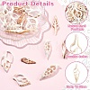 18Pcs 6 Styles Natural Shell Big Pendants BSHE-YW0001-20-5