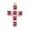 Brass Pave Cubic Zirconia Pendants CU-CBAE7DF-11G-C06-1