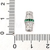 925 Sterling Silver Micro Pave Cubic Zirconia Screw Clasps STER-U005-03P-02-3