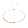 Adjustable Glass Seed Bead Braided Bead Bracelets for Women VT9382-53-1