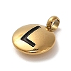 304 Stainless Steel Black Enamel Charms STAS-R009-01G-L-2