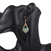 4 Pairs 4 Styles 201 Stainless Steel Teardrop Dangle Earrings EJEW-MZ00643-5