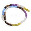 Natural Polychrome Jasper & Flower Amazonite & Tiger Eye & Dyed White Jade & White Jade & Lemon Jade Beads Strands G-Z135-C01-4