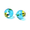 Ocean Theme Handmade Glass Enamel Beads LAMP-D304-02G-3