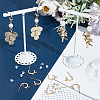 20Pcs Brass Ring Stud Earring Findings KK-BBC0012-80-4