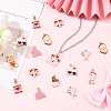 20Pcs 10 Styles Valentine's Day Alloy Enamel Pendants ENAM-YW0008-67-5