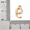 Brass Micro Pave Cubic Zirconia Charms KK-P340-24G-09-3