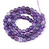 Dyed Natural White Jade Beads Strands G-T139-6mm-60-14-2
