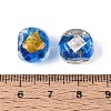 Handmade Gold & Silver Foil Glass Beads FOIL-Q003-01D-4