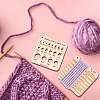4Pcs 2 Style Wood Knitting Gauge Rulers DIY-BC0009-31-5