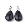 Natural Obsidian Gemstone Pendants G-S299-35-2