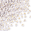 1000Pcs Electroplate Opaque Acrylic Beads MACR-TA0001-18-14