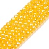 Electroplate Glass Beads Strands EGLA-A044-T2mm-A05-1