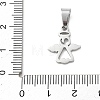304 Stainless Steel Pendants STAS-B141-05P-3