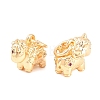 Brass Purple Velvet Rhinestone Charms KK-L274-08G-2