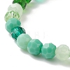 Gradient Color Faceted Glass Beaded Kids Bracelets BJEW-JB09173-5