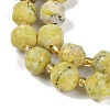 Natural Yellow Turquoise(Jasper) Beads Strands G-O201B-118F-3