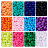 72G 12 Colors Opaque Acrylic Beads SACR-TA0001-54-2