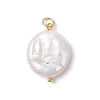 Natural Keshi Pearl Pendants PALLOY-JF04189-02-1