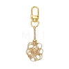 304 Stainless Steel Macrame Chain Pouch Empty Stone Holder Pendant Decoration HJEW-JM02080-1